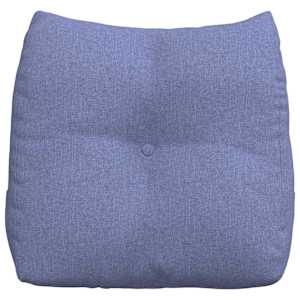 Polštář na záda Modrá džínovina 45 x 24 x 50 cm textil - obrázek 6