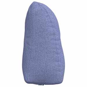 Polštář na záda Modrá džínovina 45 x 24 x 50 cm textil - obrázek 7
