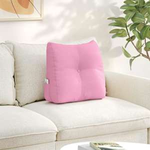 Polštář na záda Růžová 45 x 24 x 50 cm textil - obrázek 1