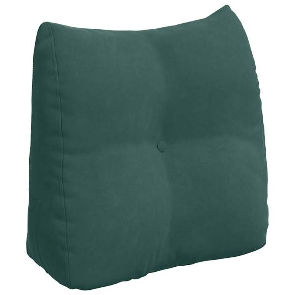 vidaXL Seljatugi padi Tume rohelise 45 x 24 x 50 cm Samet
