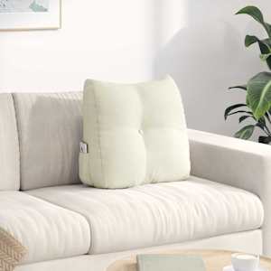 Poglavni vzglavnik krema 45 x 24 x 50 cm Žamet