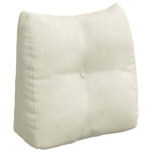 vidaXL Seljatugi padi cream 45 x 24 x 50 cm Samet