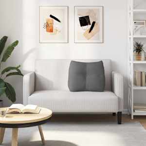 Polštář na záda Tmavě šedá 60 x 24 x 50 cm textil - obrázek 4
