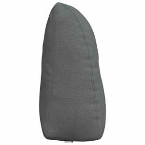 Polštář na záda Tmavě šedá 60 x 24 x 50 cm textil - obrázek 7