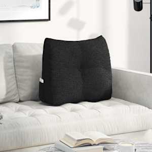 Polštář na záda Černá 60 x 24 x 50 cm textil - obrázek 1