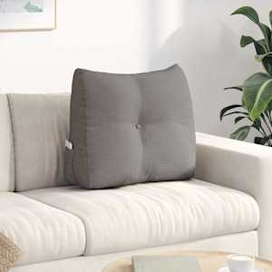 Polštář na záda Taupe 60 x 24 x 50 cm textil - obrázek 1