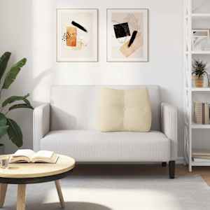Polštář na záda Krémová 60 x 24 x 50 cm textil - obrázek 4