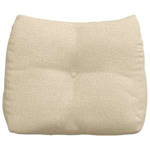 Polštář na záda Krémová 60 x 24 x 50 cm textil - obrázek 6
