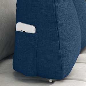Polštář na záda Modrá 60 x 24 x 50 cm textil - obrázek 5