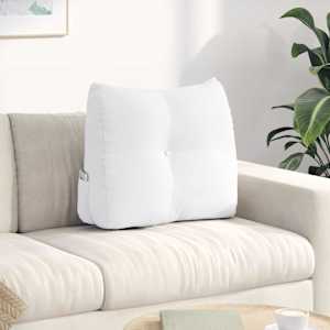 Polštář na záda Bílá 60 x 24 x 50 cm textil - obrázek 1