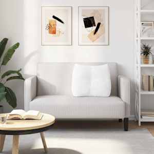 Polštář na záda Bílá 60 x 24 x 50 cm textil - obrázek 4