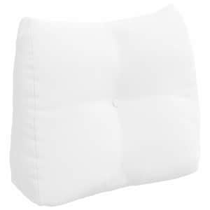 Polštář na záda Bílá 60 x 24 x 50 cm textil - obrázek 2