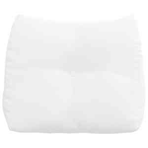 Polštář na záda Bílá 60 x 24 x 50 cm textil - obrázek 6