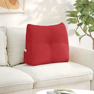 Polštář na záda Červená 60 x 24 x 50 cm textil - obrázek 1