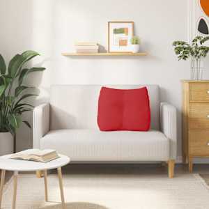 Polštář na záda Červená 60 x 24 x 50 cm textil - obrázek 4