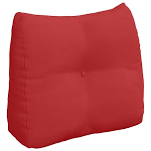 Polštář na záda Červená 60 x 24 x 50 cm textil - obrázek 2