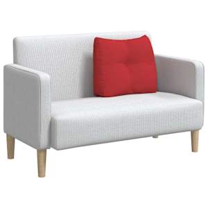 Polštář na záda Červená 60 x 24 x 50 cm textil - obrázek 3