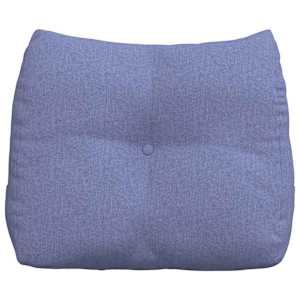 Polštář na záda Modrá džínovina 60 x 24 x 50 cm textil - obrázek 6