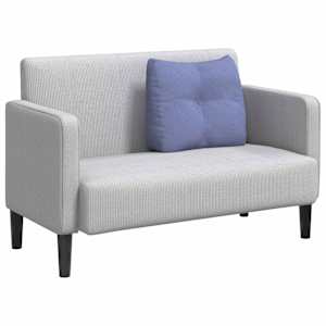 Polštář na záda Modrá džínovina 60 x 24 x 50 cm textil - obrázek 3