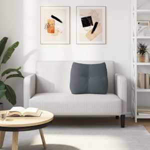 Polštář na záda Tmavě šedá 60 x 24 x 50 cm samet - obrázek 4