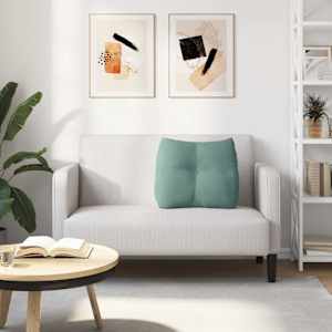 Polštář na záda Mořská zelená 60 x 24 x 50 cm samet - obrázek 4