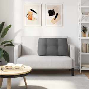 Polštář na záda Tmavě šedá 80 x 24 x 50 cm textil - obrázek 4