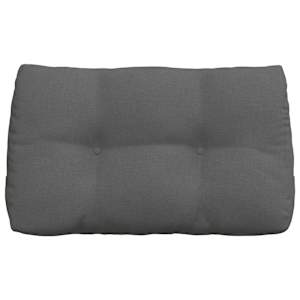 Polštář na záda Tmavě šedá 80 x 24 x 50 cm textil - obrázek 6
