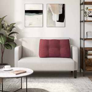 Polštář na záda Víno Červené 80 x 24 x 50 cm textil - obrázek 4
