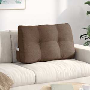 Polštář na záda Hnědá 80 x 24 x 50 cm textil - obrázek 1