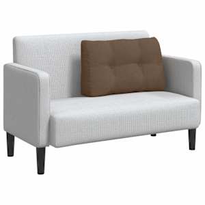 Polštář na záda Hnědá 80 x 24 x 50 cm textil - obrázek 3