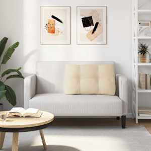 Polštář na záda Krémová 80 x 24 x 50 cm textil - obrázek 4