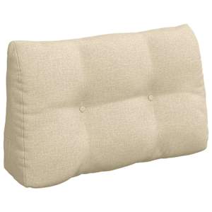 Polštář na záda Krémová 80 x 24 x 50 cm textil - obrázek 2