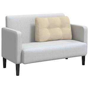 Polštář na záda Krémová 80 x 24 x 50 cm textil - obrázek 3