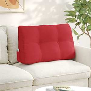 Polštář na záda Červená 80 x 24 x 50 cm textil - obrázek 1