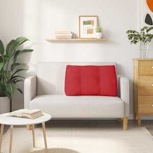 Polštář na záda Červená 80 x 24 x 50 cm textil - obrázek 4