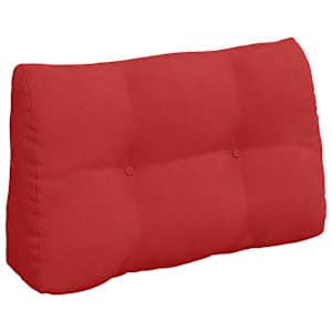 Polštář na záda Červená 80 x 24 x 50 cm textil - obrázek 2