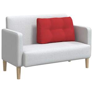 Polštář na záda Červená 80 x 24 x 50 cm textil - obrázek 3