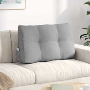 Polštář na záda Oblačno šedá 80 x 24 x 50 cm textil - obrázek 1