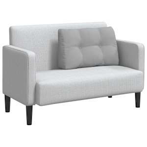 Polštář na záda Oblačno šedá 80 x 24 x 50 cm textil - obrázek 3