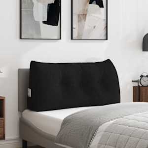 Polštář na záda Černá 100 x 24 x 50 cm textil - obrázek 1