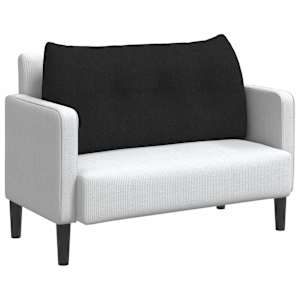 Polštář na záda Černá 100 x 24 x 50 cm textil - obrázek 3
