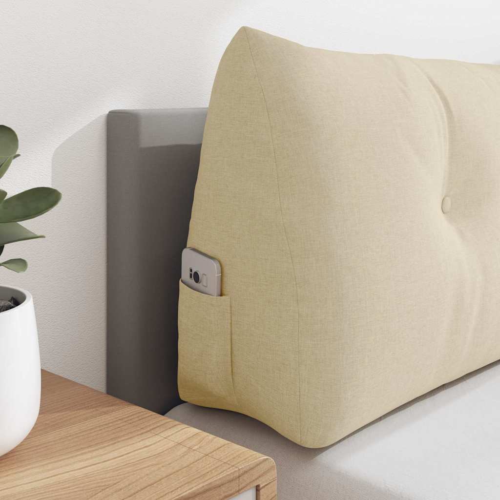 Perna pentru spate Crem 100 x 24 x 50 cm țesătură [4]