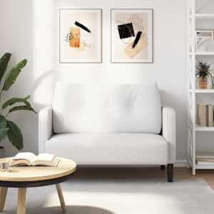 Polštář na záda Bílá 100 x 24 x 50 cm textil - obrázek 4