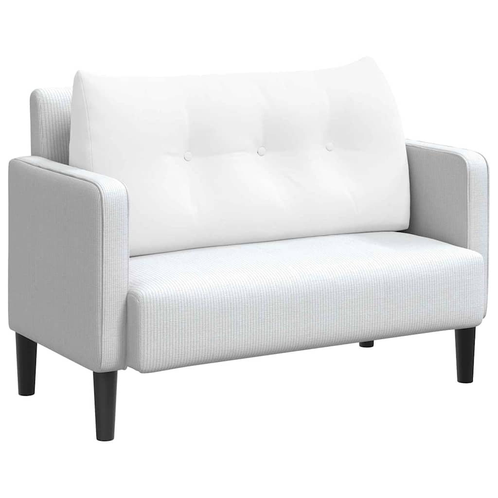 Perna pentru spate Alb 100 x 24 x 50 cm țesătură [2]