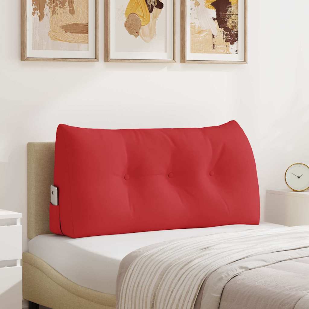 Casă & grădină - Perna pentru spate Roșu 100 x 24 x 50 cm țesătură