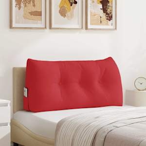 Polštář na záda Červená 100 x 24 x 50 cm textil - obrázek 1