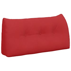 Polštář na záda Červená 100 x 24 x 50 cm textil - obrázek 2