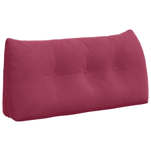vidaXL Seljatugi padi Veinpunane 100 x 24 x 50 cm Samet