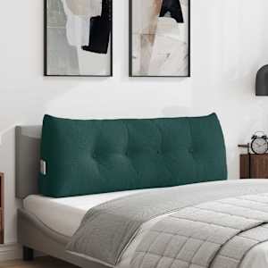 Polštář na záda Tmavě zelená 120 x 24 x 50 cm textil - obrázek 1