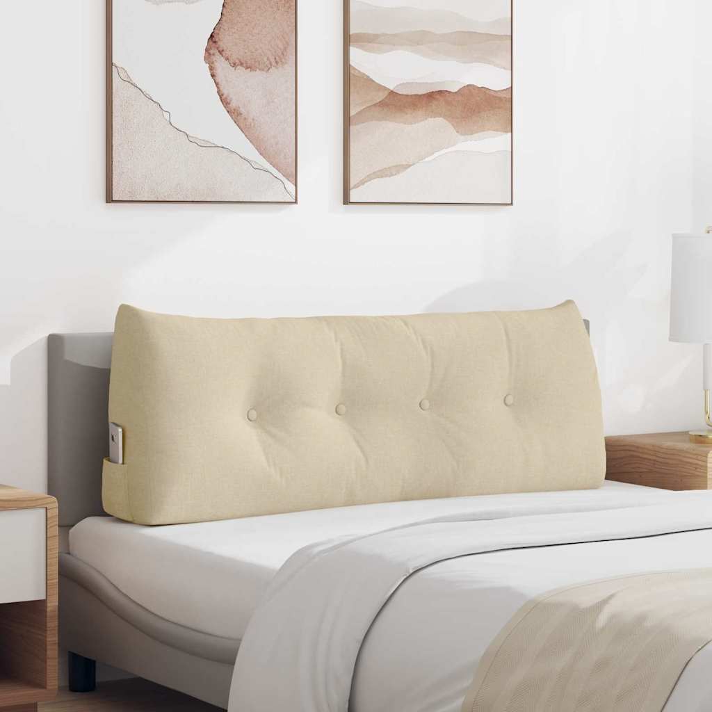 vidaXL Perna pentru spate Crem 120 x 24 x 50 cm țesătură